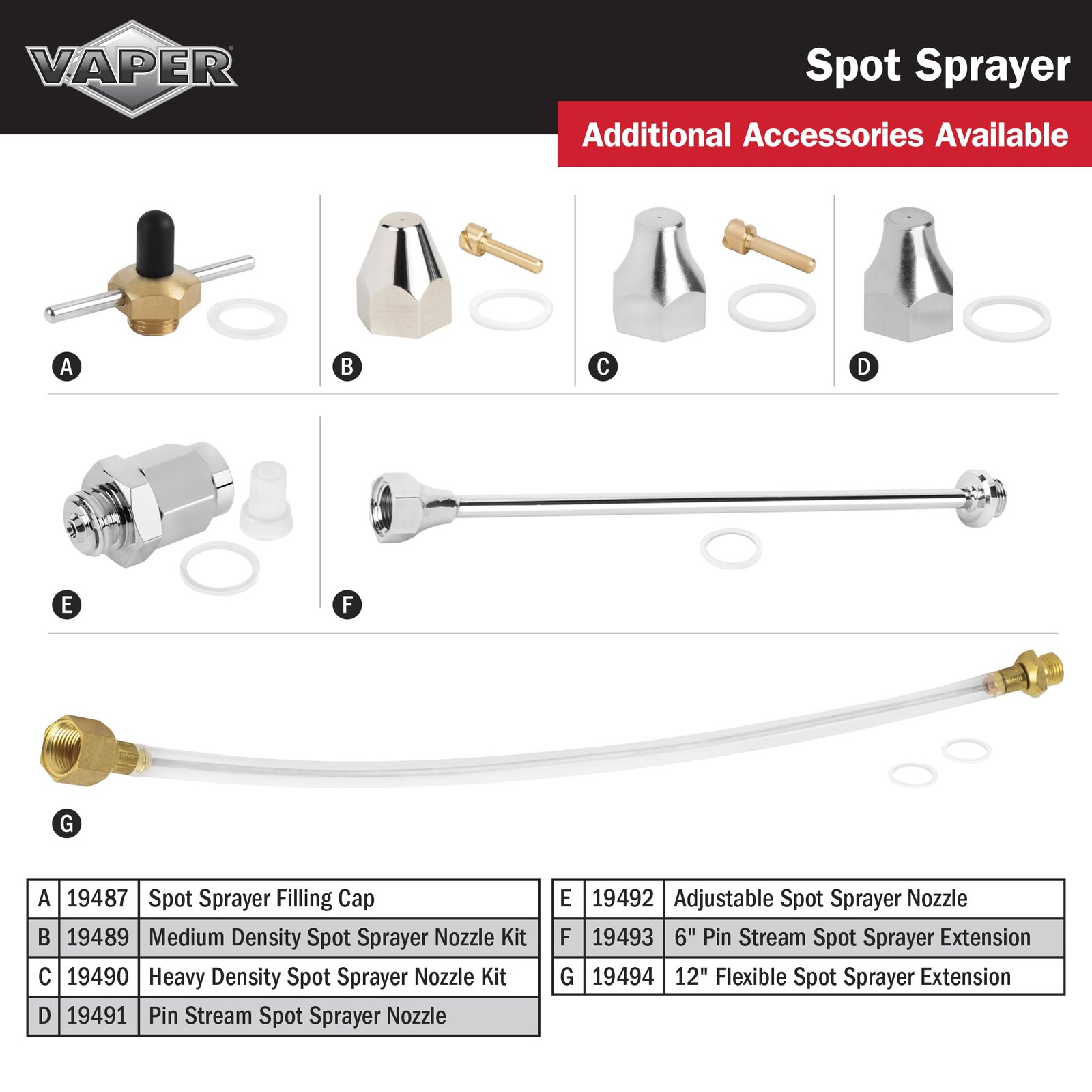 Vaper 19428 Spot Spray Non-Aerosol Sprayer - Yellow