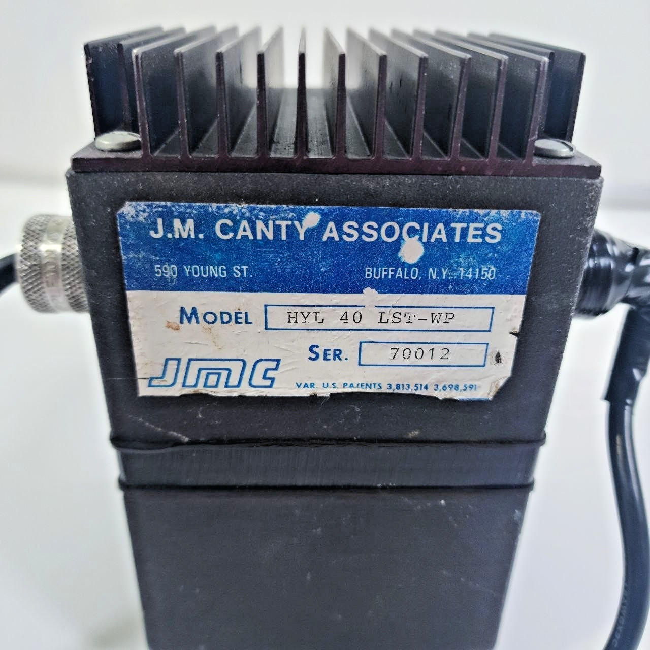 J.M. Canty Associates HYL 40 LST-WP Fiber Optic Process Light Source Illuminator