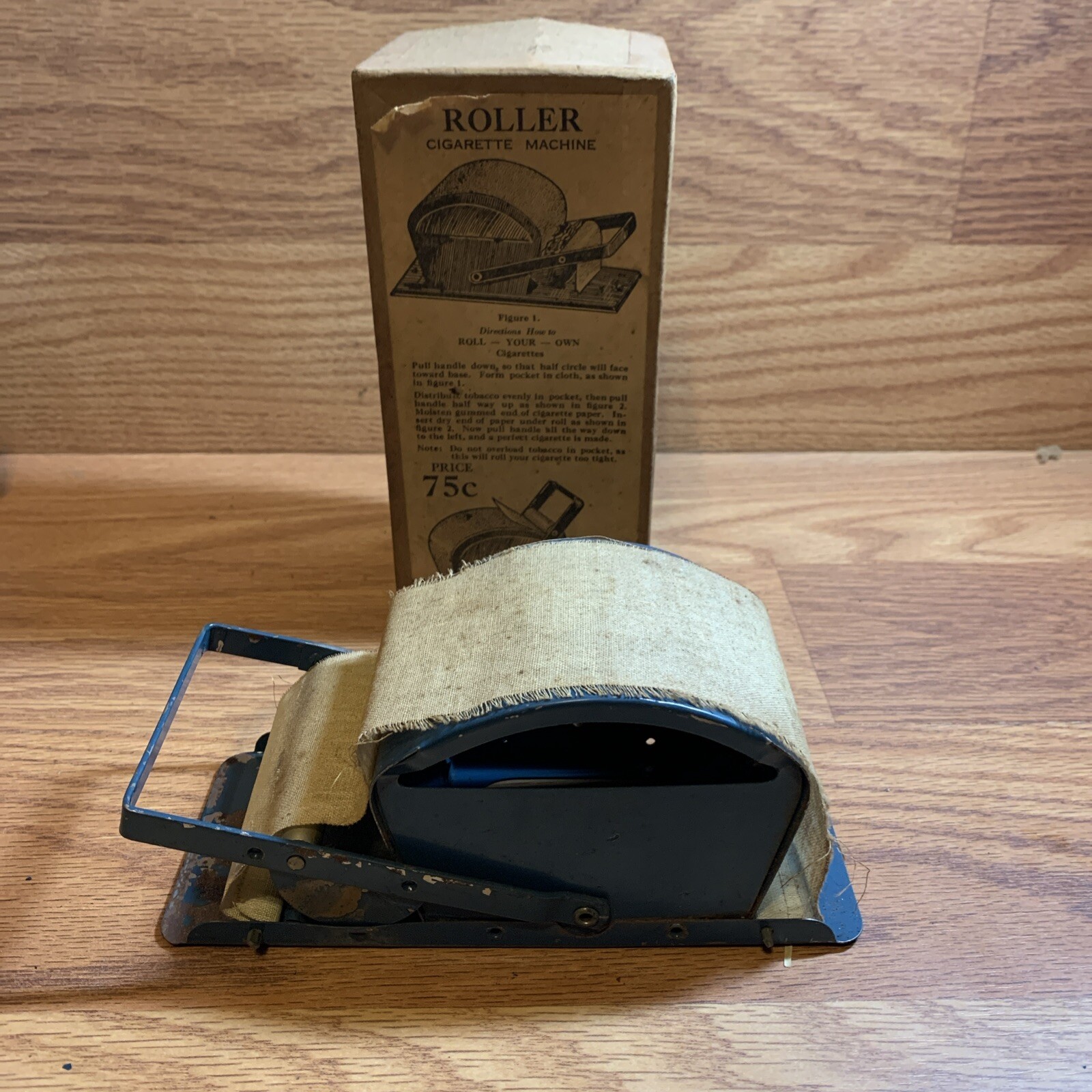 Vintage Tobacco Cigarette Roller Rolling Machine