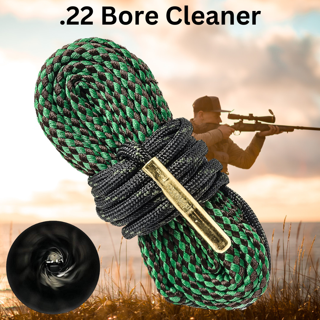 .22 Caliber Bore Cleaner - Free Fast Shipping - Also Fits .223 - 5.56 - .22-250