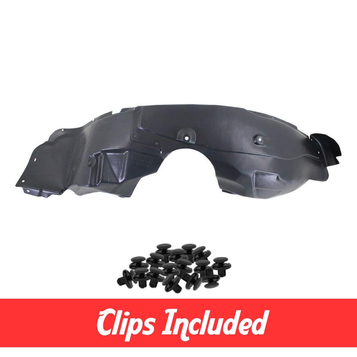 Front Passenger Side Fender Liner w/ Clips For 2011-2014 Dodge Avenger CH1249159