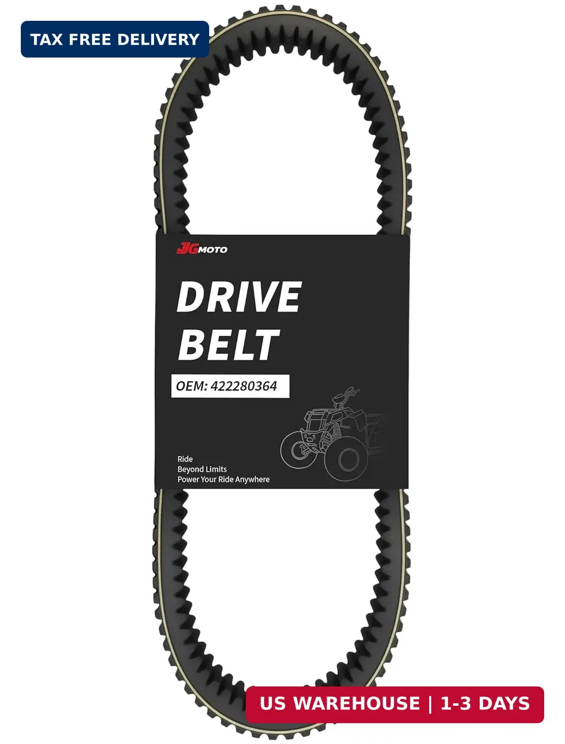 422280364 Heavy Duty Drive Belt for Can-Am Commander 800/1000 Maverick 1000/MAX