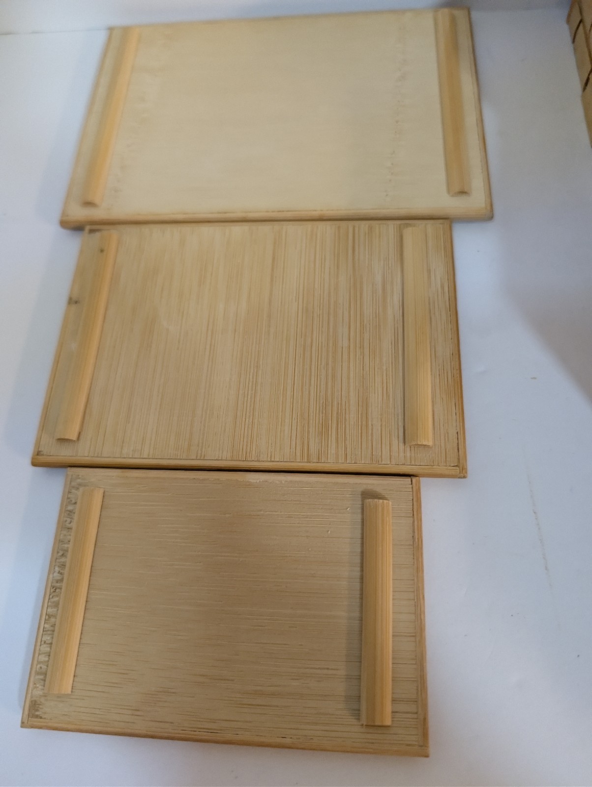 Vintage Bamboo Nesting Boxes
