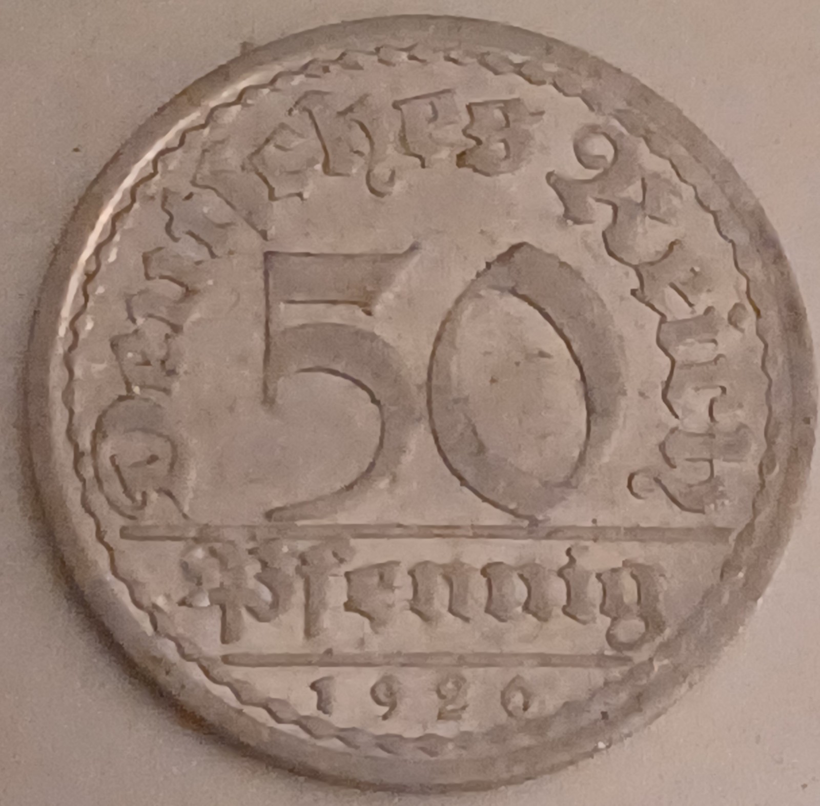1920A German 50 Pfennig