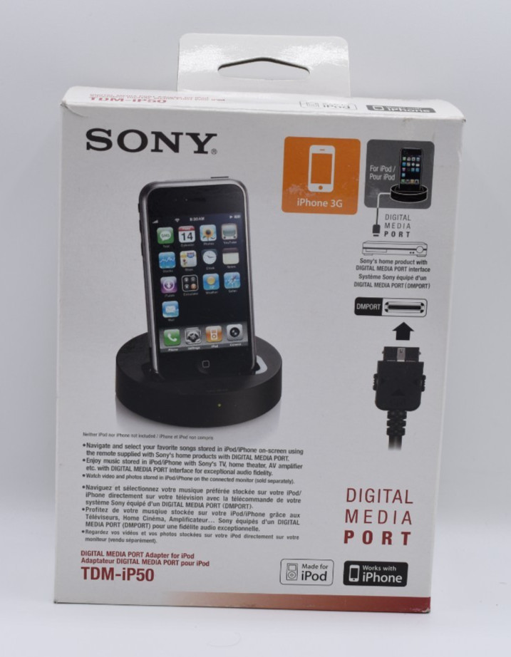 Sony Digital Media Port Cradle & Audio Dock for iPod iPhone (Black, TDM-iP50)
