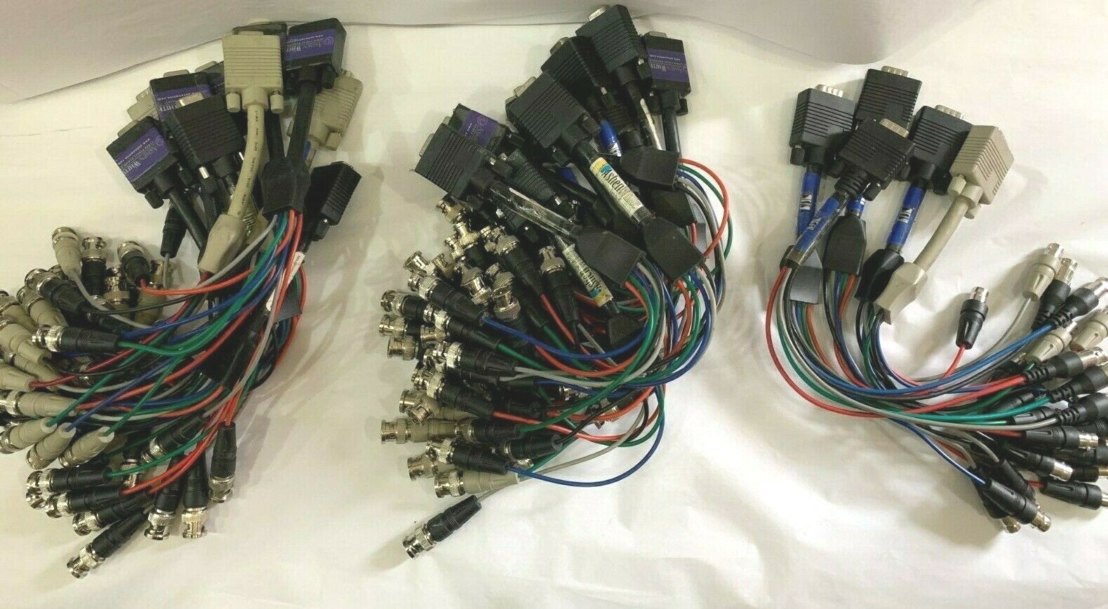 LOT OF 25 - PROFESSIONAL VIDEO SNAKES   5 CHANNEL (BNC -TO XLR)