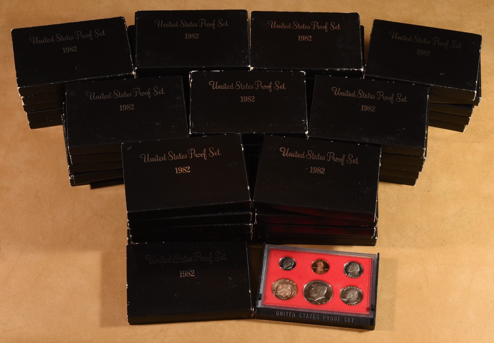 1982 United States 5-Coin Proof Sets in Original Packaging - 46 Sets