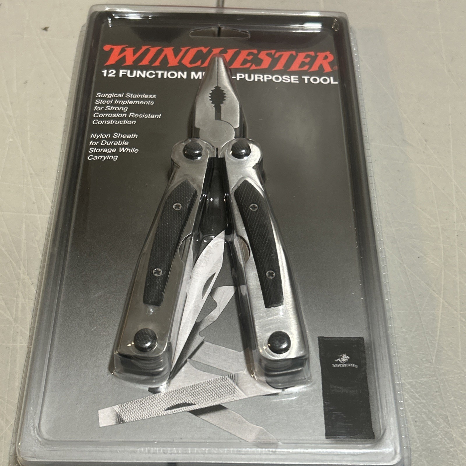 New Winchester 12 Function Multi-tool Pliers with Carrying Case ~ Never Opened