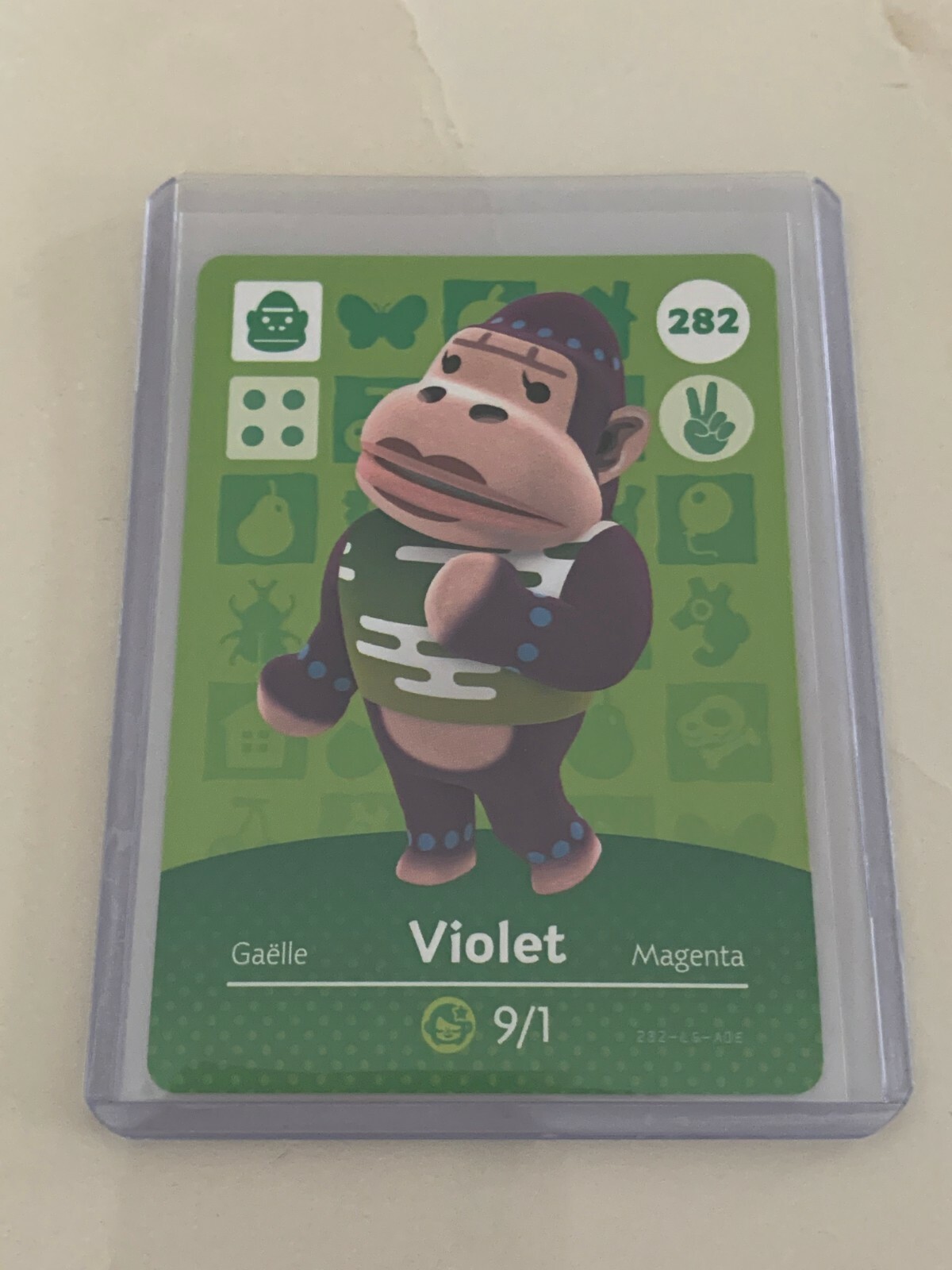 Violet # 282 Animal Crossing Amiibo Card Horizons Series 3 MINT NEVER SCANNED!