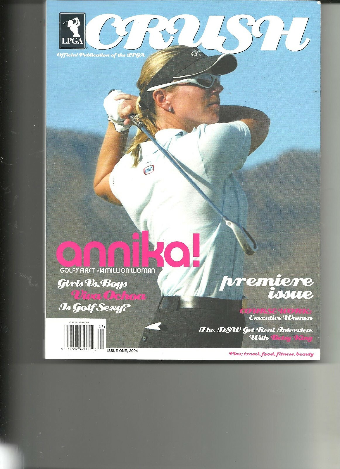 LPGA Official Publication FIRST ISSUE Annika Sorenstam Crush Rare Premier Golf