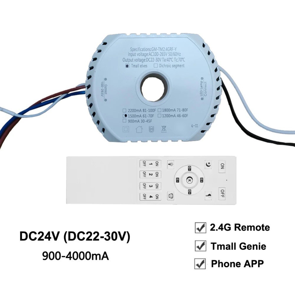Constant Voltage Current LED Driver for Chandeliers 2.4G Dimming DC22-30V