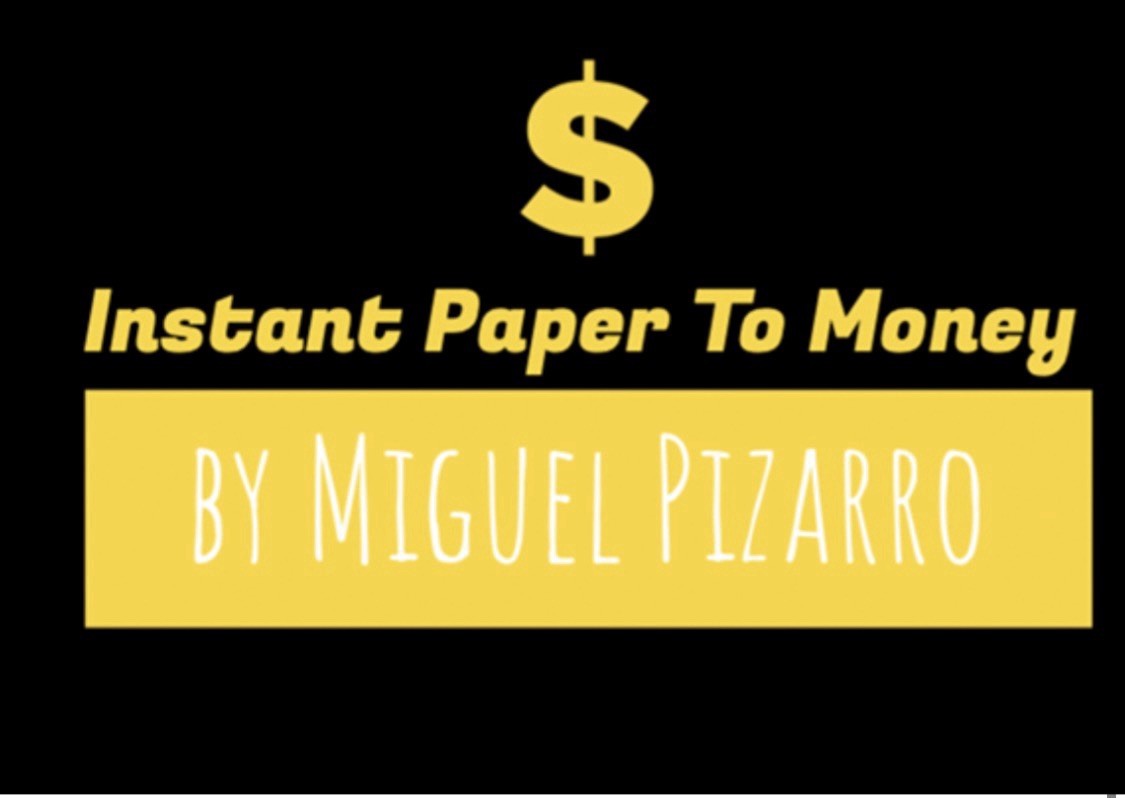 Instant Paper to Money (Dollar) by Miguel Pizarro and Crazy Jokers - EDC Magic
