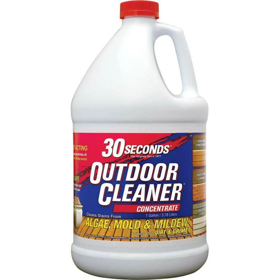 30 Seconds Outdoor Concentrate Algae Mold and Mildew Cleaner (1 Gallon) - 2 Pack