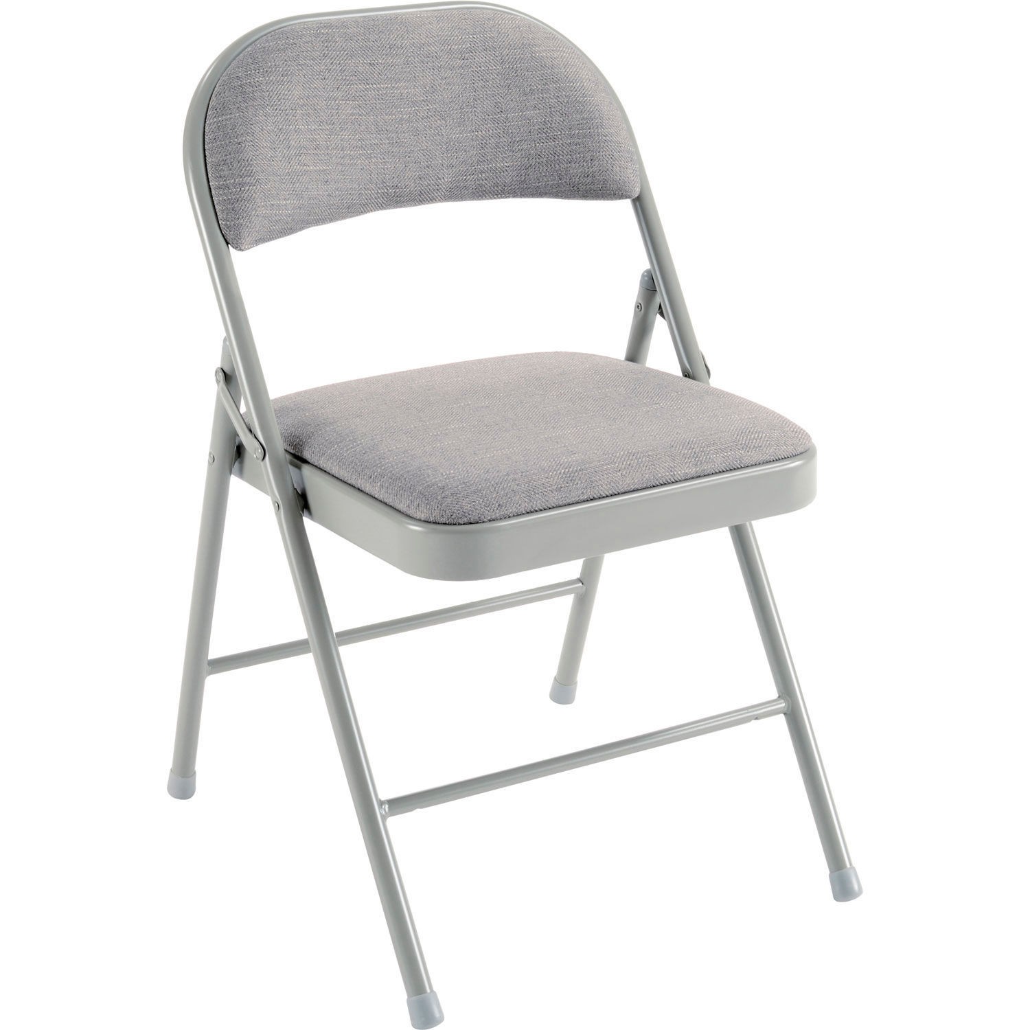 Global Industrial Fabric Seat Folding Chair Gray Lot of 4