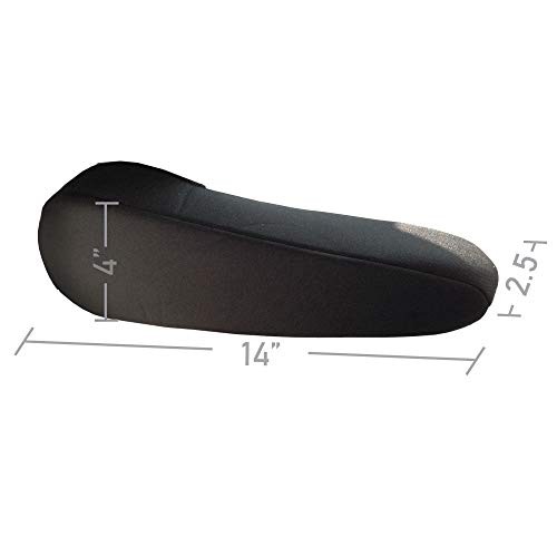 Flat Cloth Fabric Semi-Universal Fit, One Pair Black Armrest Cover