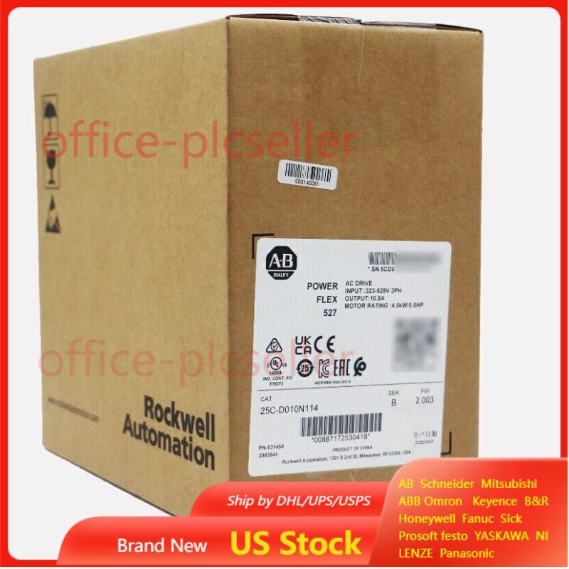 New Allen-Bradley 25C-D010N114 Powerflex AC Drive 480V Fast Shipping US Free Tax