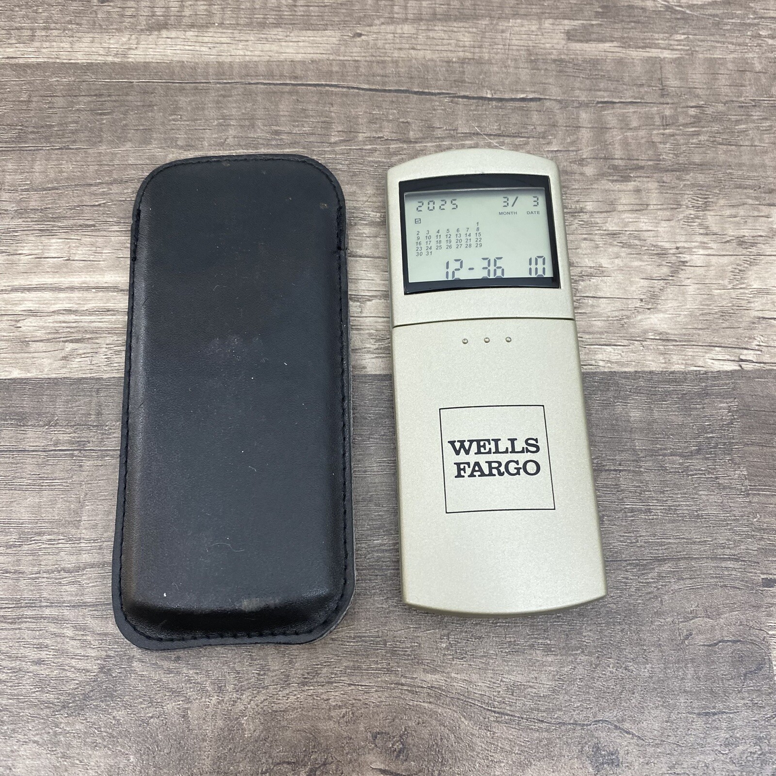 Wells Fargo World Time Alarm Clock Calculator Countdown Timer Combo