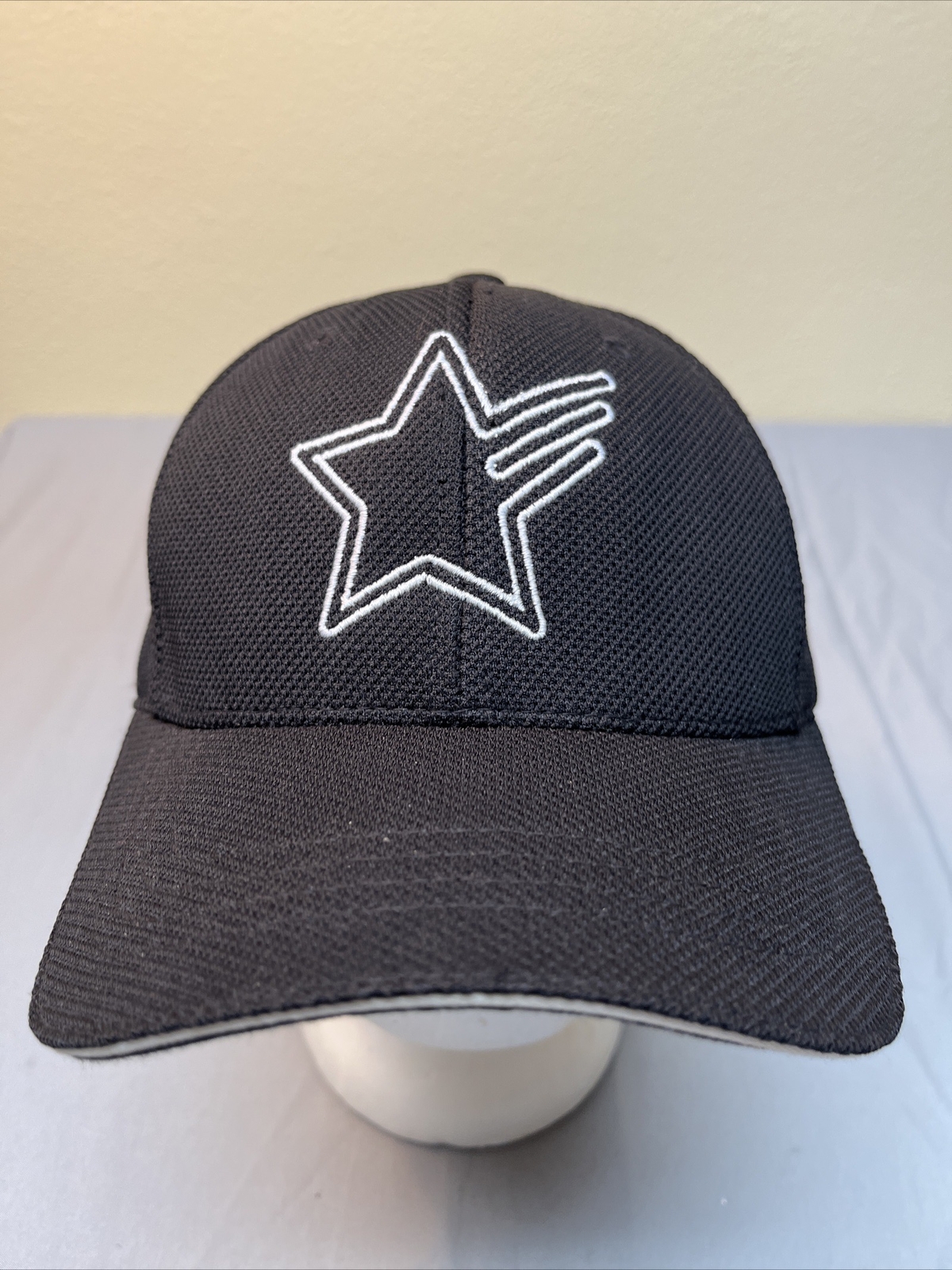 Starr Athletics FlexFit Black Cap Hat L/XL YUPOONG BRAND
