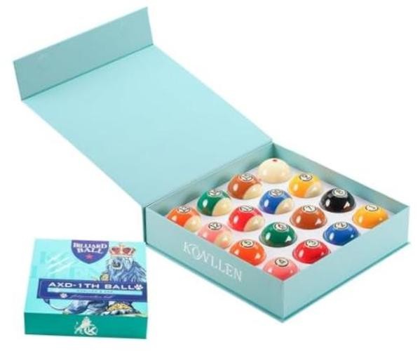 Phenolic Resin Billiard Balls Set 2-1/4" Regulation Size Tournament AXD-1TH