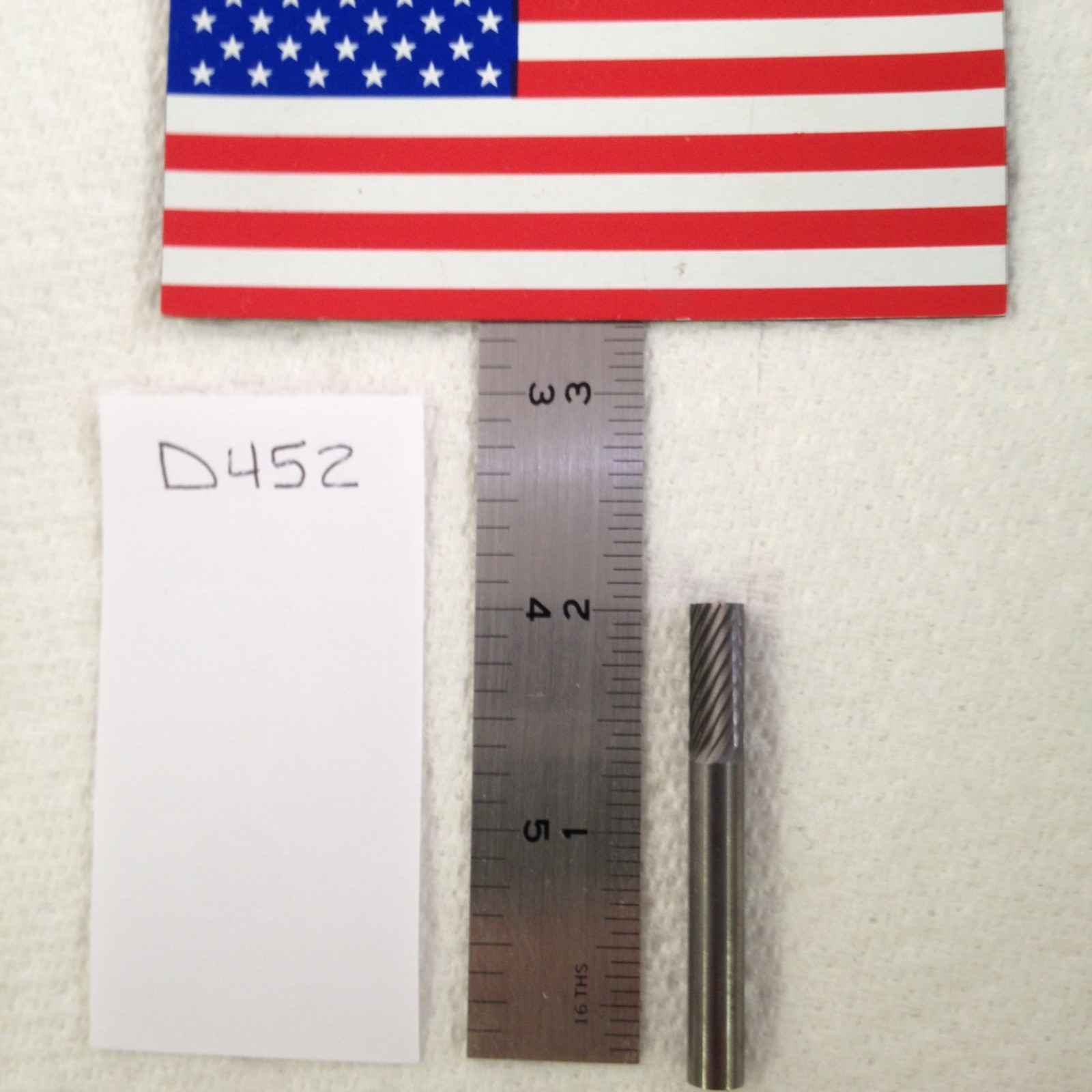 1 NEW FALCON / SGS 1/4" SHANK CARBIDE BURR. SA-1 SINGLE CUT.  USA MADE (D452)