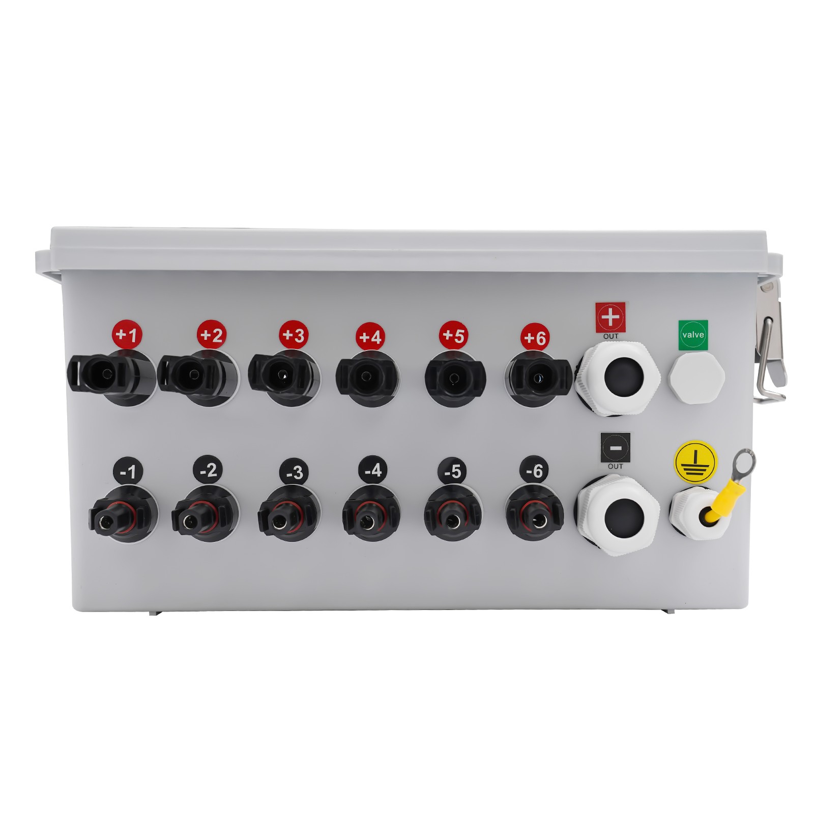 6 String PV Circuit Breaker Junction Box Solar Combiner Box For Solar System