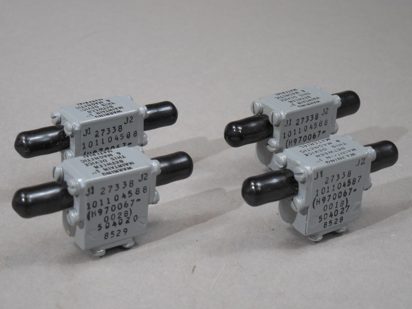 NOS - LOT of (4) Mixed Crane H970067-002B Isolator H970067-001B