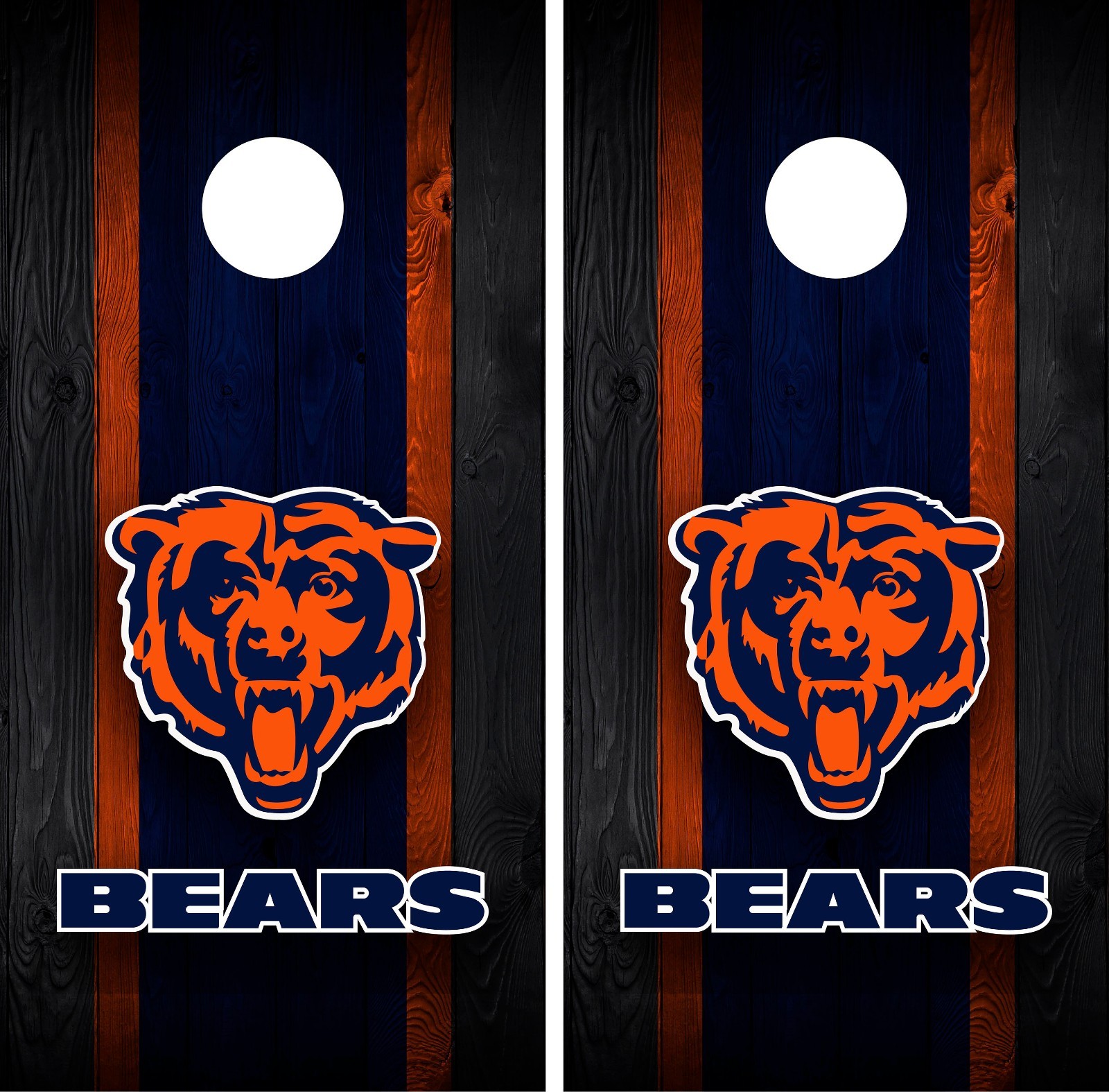 Chicago Bears Cornhole Wrap Skin Decal Football Sports Board Sticker JC58