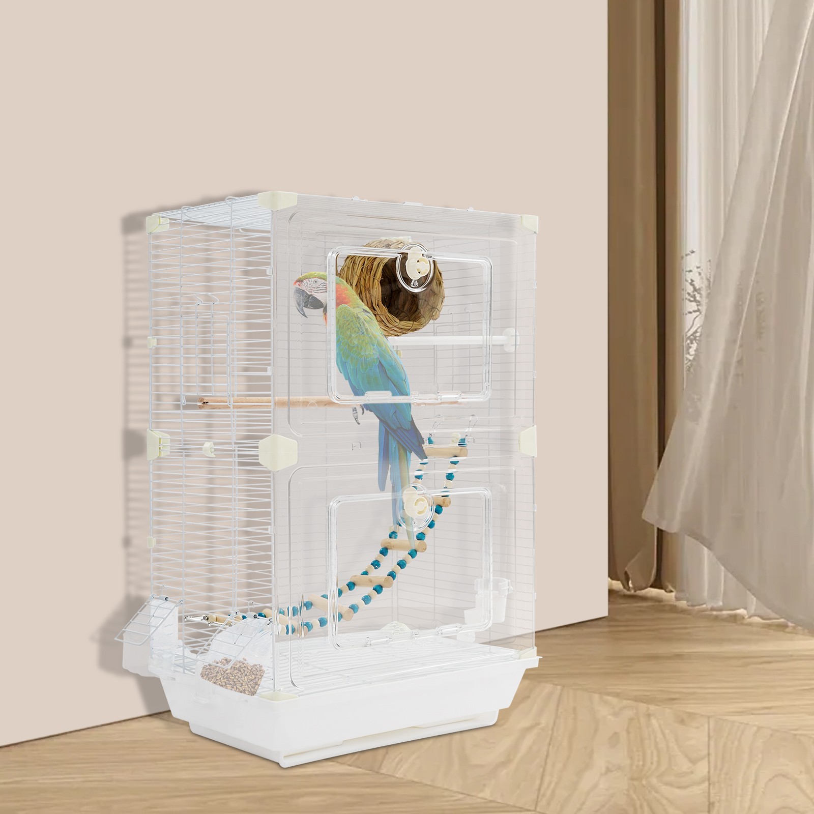WiFi Router Storage Cabinet, Floor Standing Router Decorative Storage Box