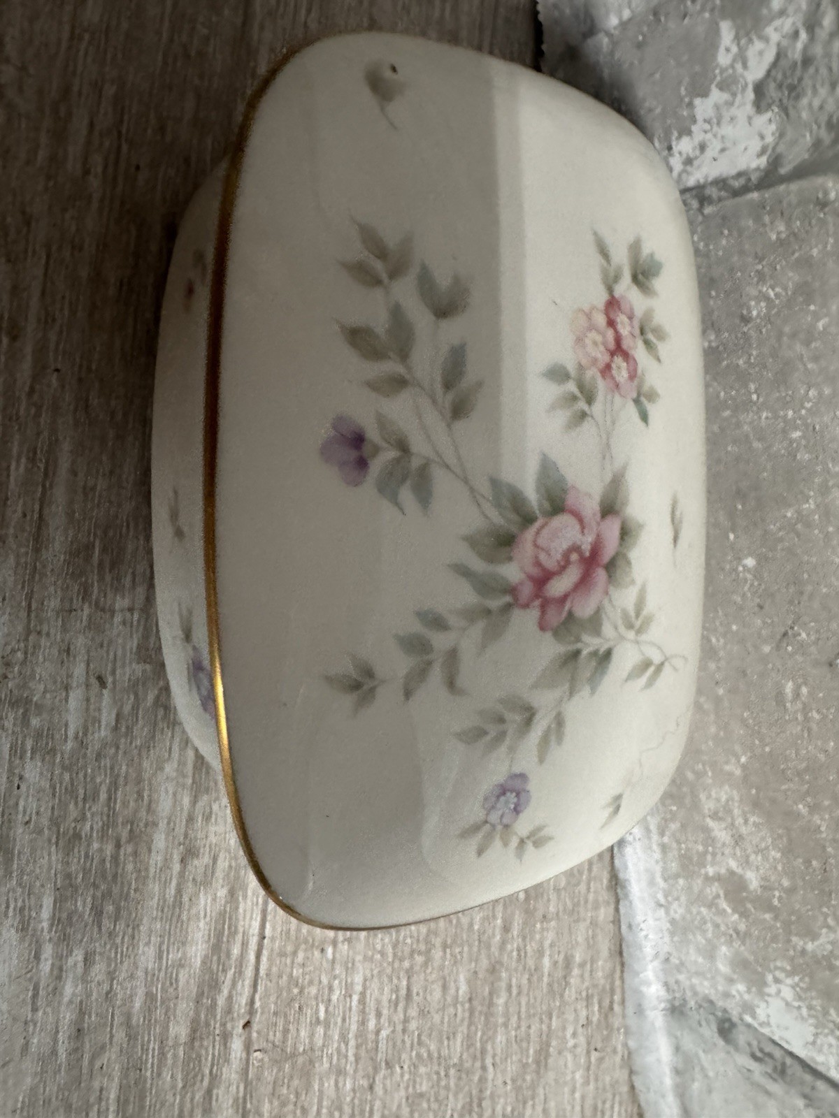 Mikasa Remembrance Rectangular Shaped Trinket Box 3 1/2"