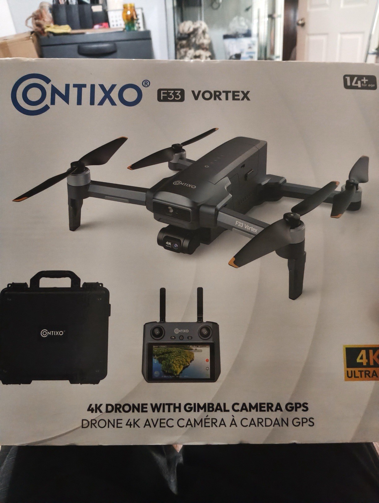 Contixo F33 Vortex 4K GPS Foldable Quadcopter Drone w/ Gimbal Camera