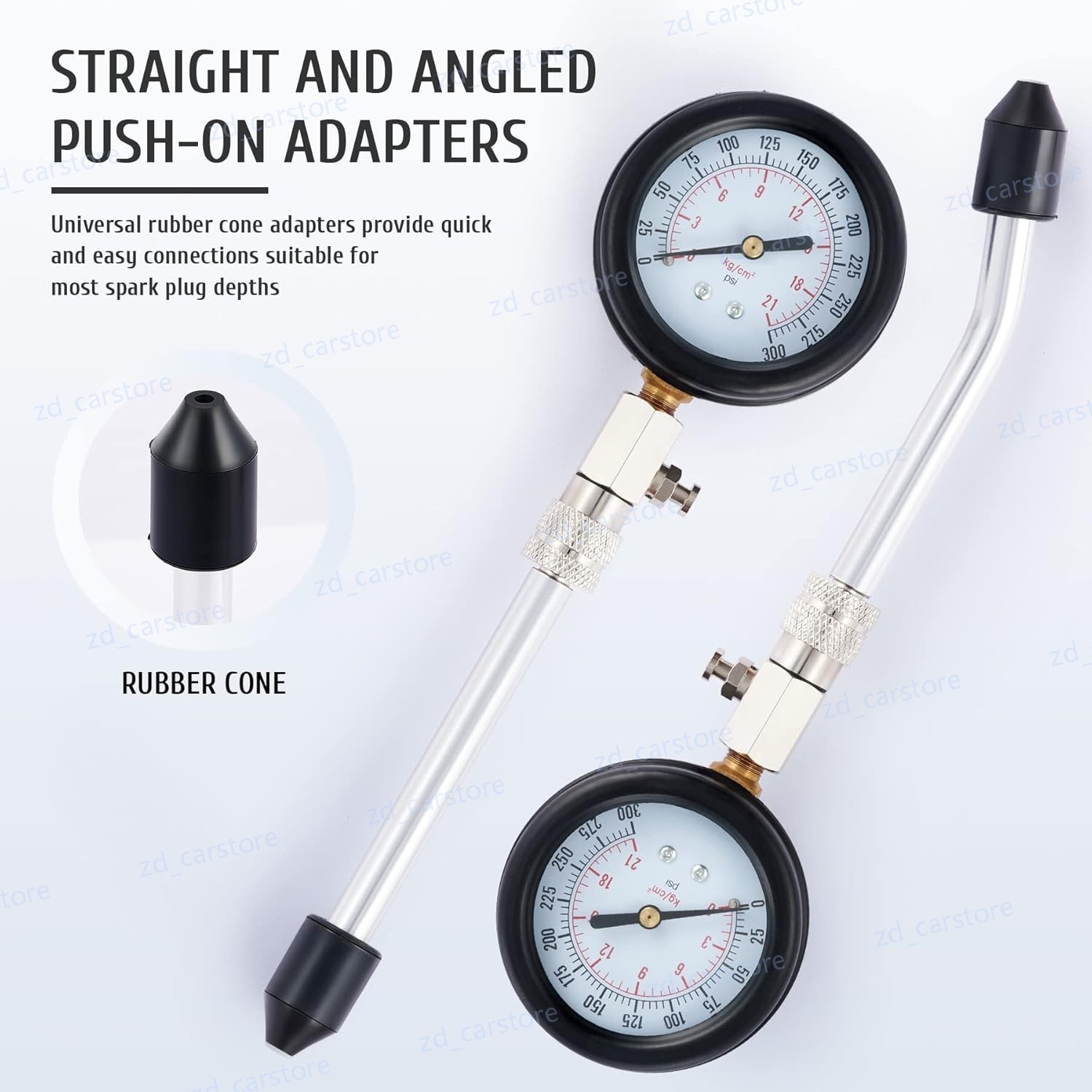 Engine Cylinder Compression Gauge Tester Kit Gas Engine Diagnostic Testing Tool