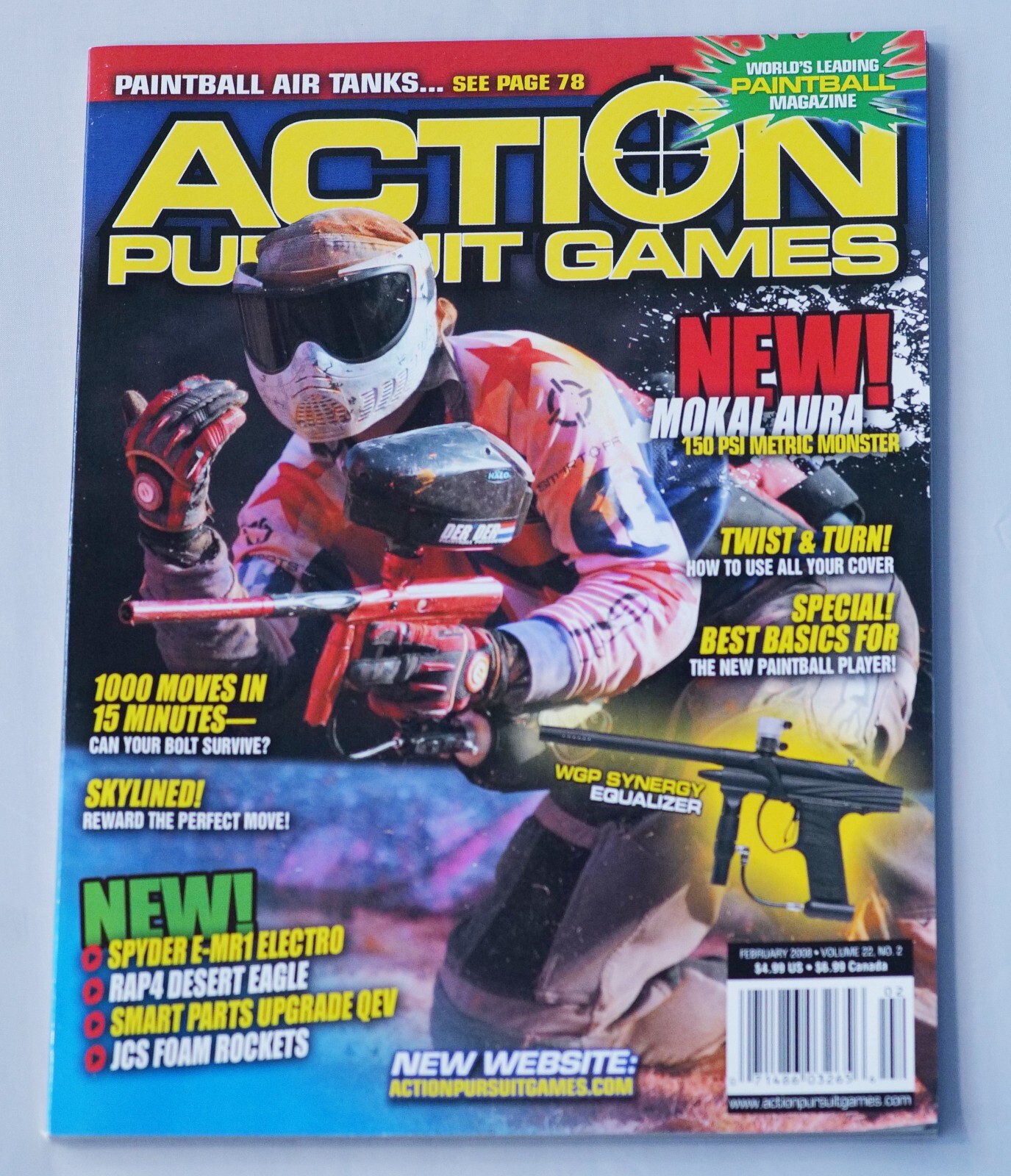 Priced To Sell Feb 2010 Action Pursuit Games Print Paintball Magazine Red Legion