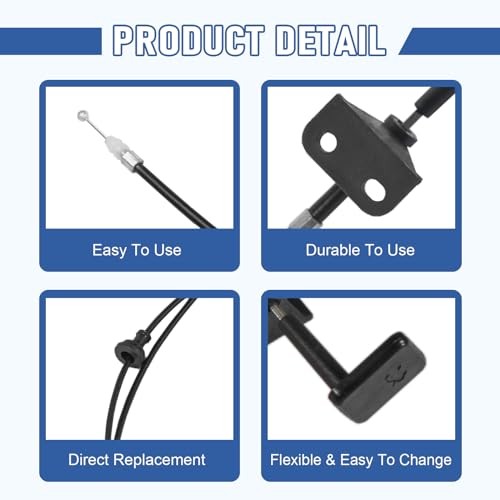 Engine Hood Release Cable Compatible with 2001 2002 2003 2004 2005 Honda Civic