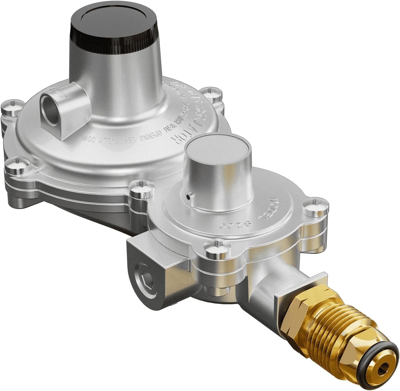 2 Stage Propane Regulator with POL Propane Tank Regulator for RV Vans Trailer...