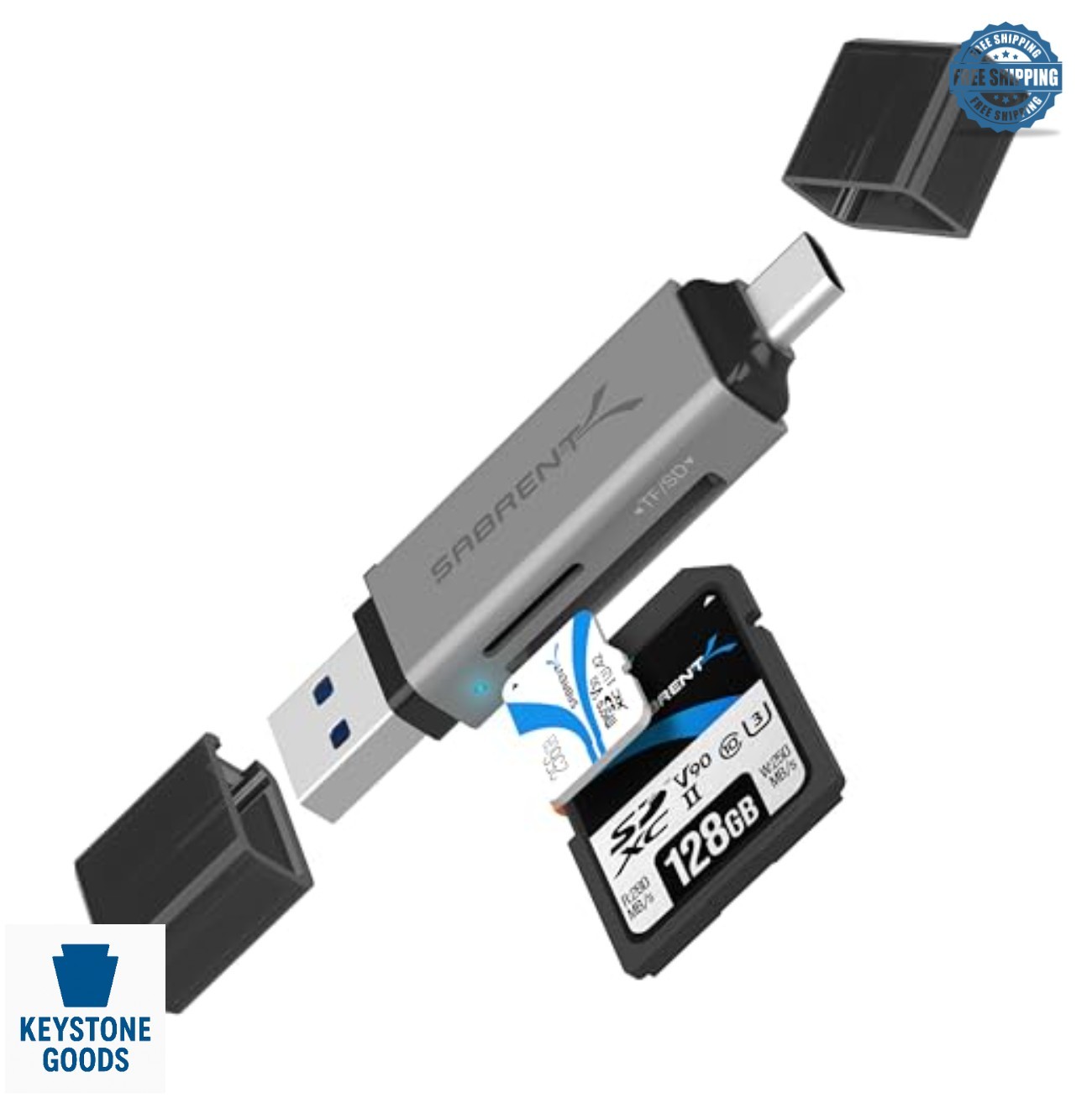 SD Card Reader USB C USB A Dual Slot Micro SD Memory Card Adapter USB 3.0