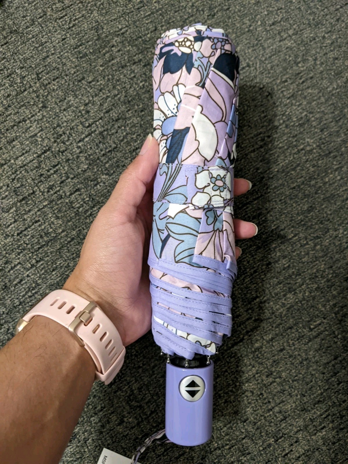 Vera Bradley Umbrella Aloha Blooms Lavender