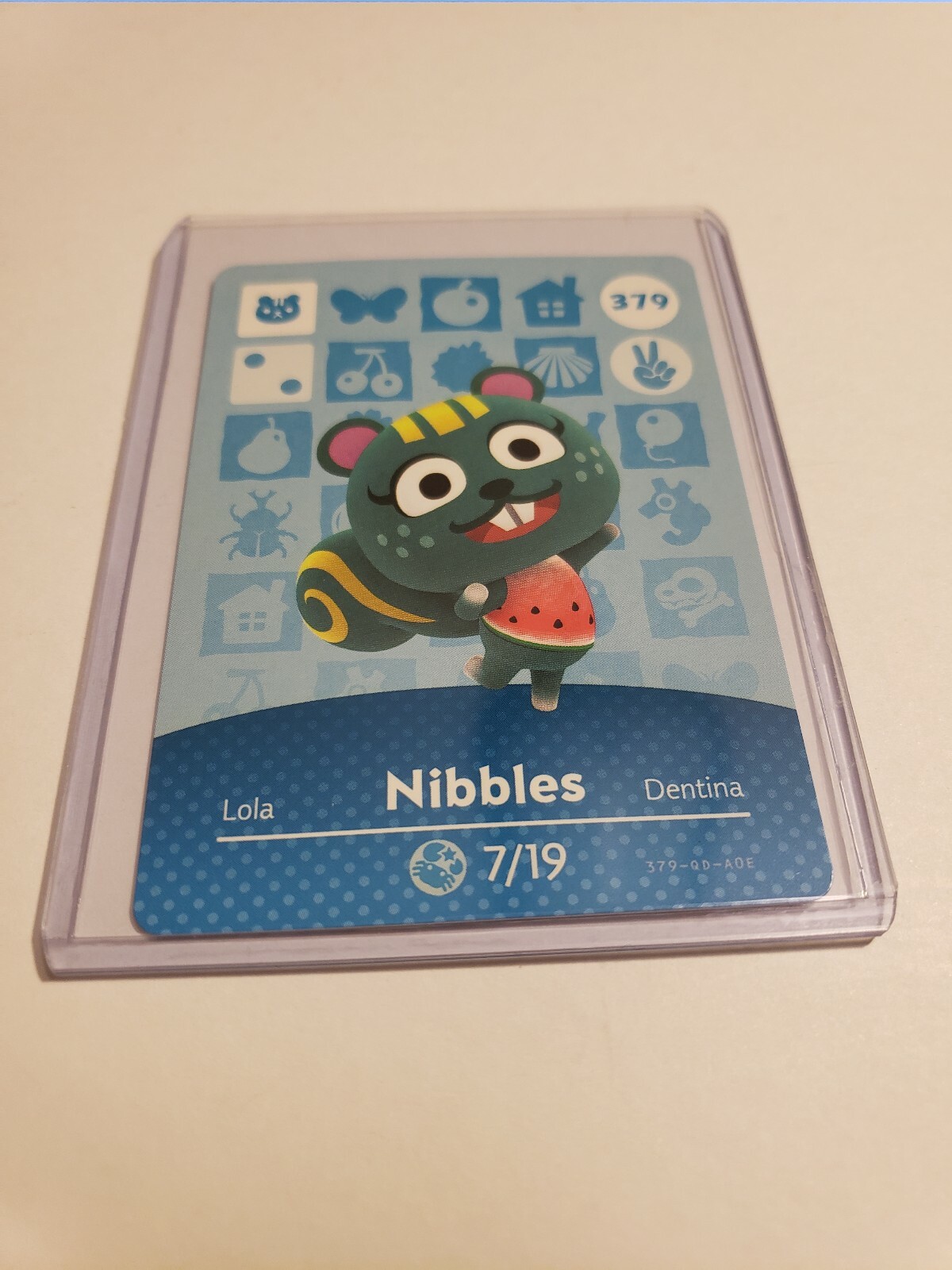 !SUPER SALE! Nibbles # 379 Animal Crossing Amiibo Card Horizon Series 4 MINT!