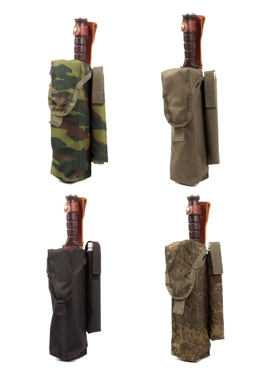 Tactical Pouch For 2 RPK74 Magazines, 1 ROP Left & Knife MOLLE Techinkom Russian