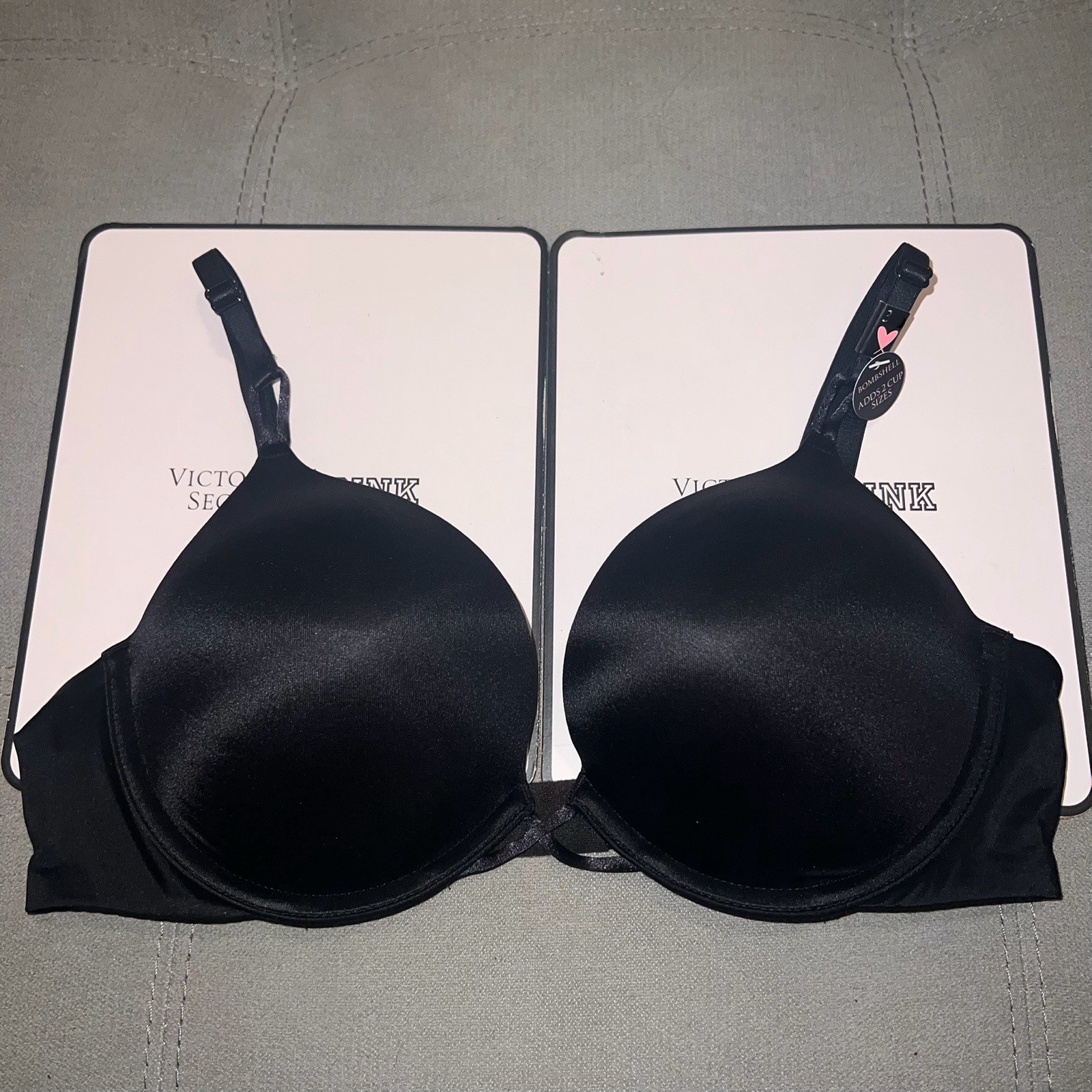 Victoria’s Secret 38DD Miraculous Plunge Bombshell Add 2 Cups Super Push Up Bra