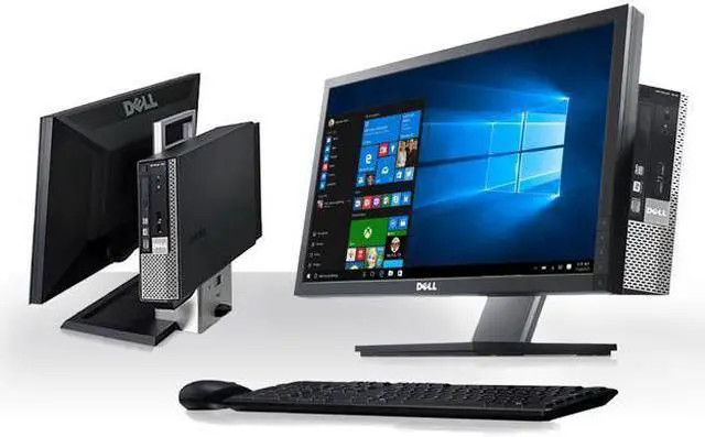 Dell 22 in Monitor Desktop PC- i7-2600 8GB RAM 128GB SSD W10 Pro