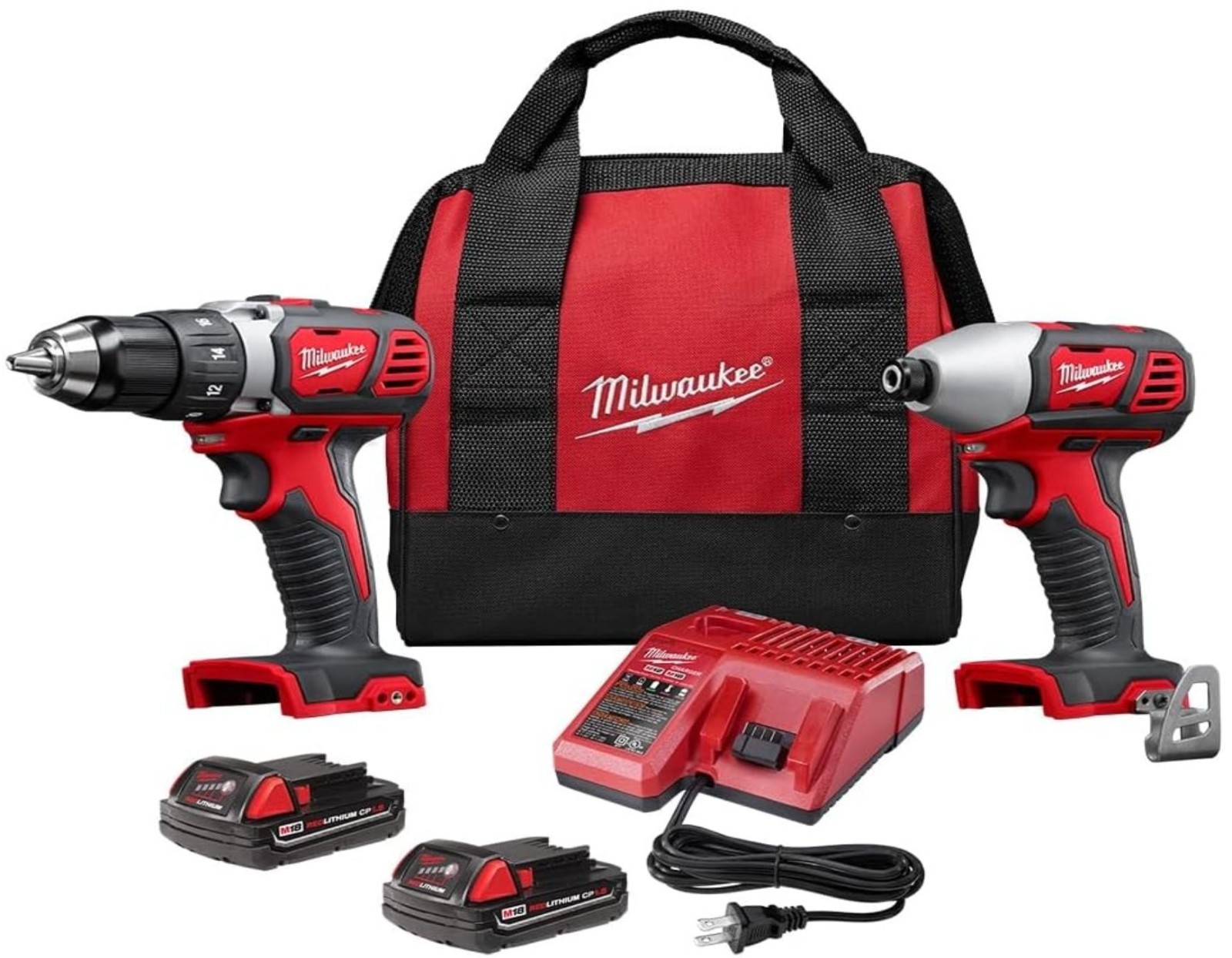 NEW Milwaukee Cordless Compact Drill and Impact Driver Power Tool Set - 2691-22