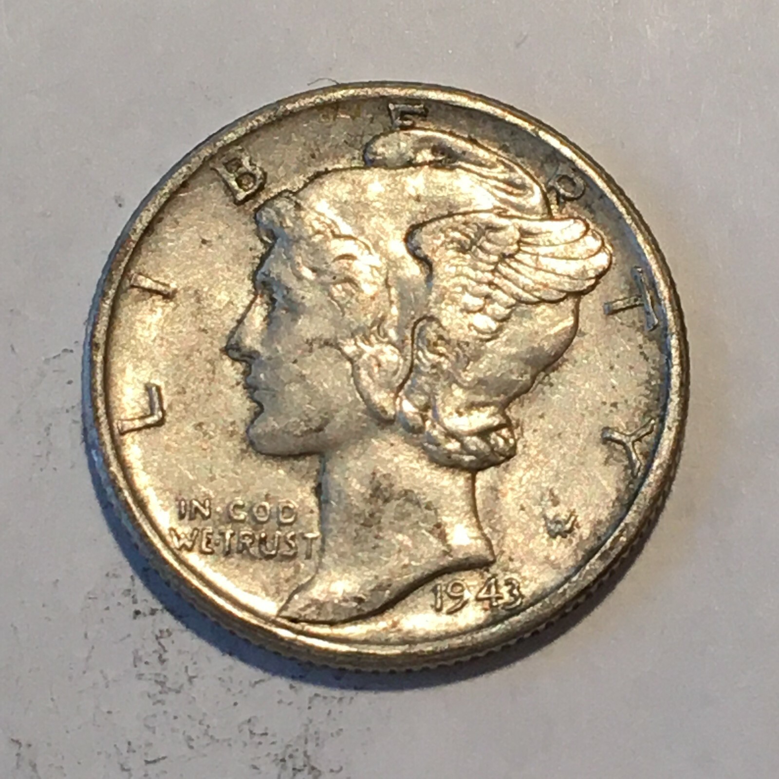 1943-S Silver Mercury Dime - High Quality Scans #L891