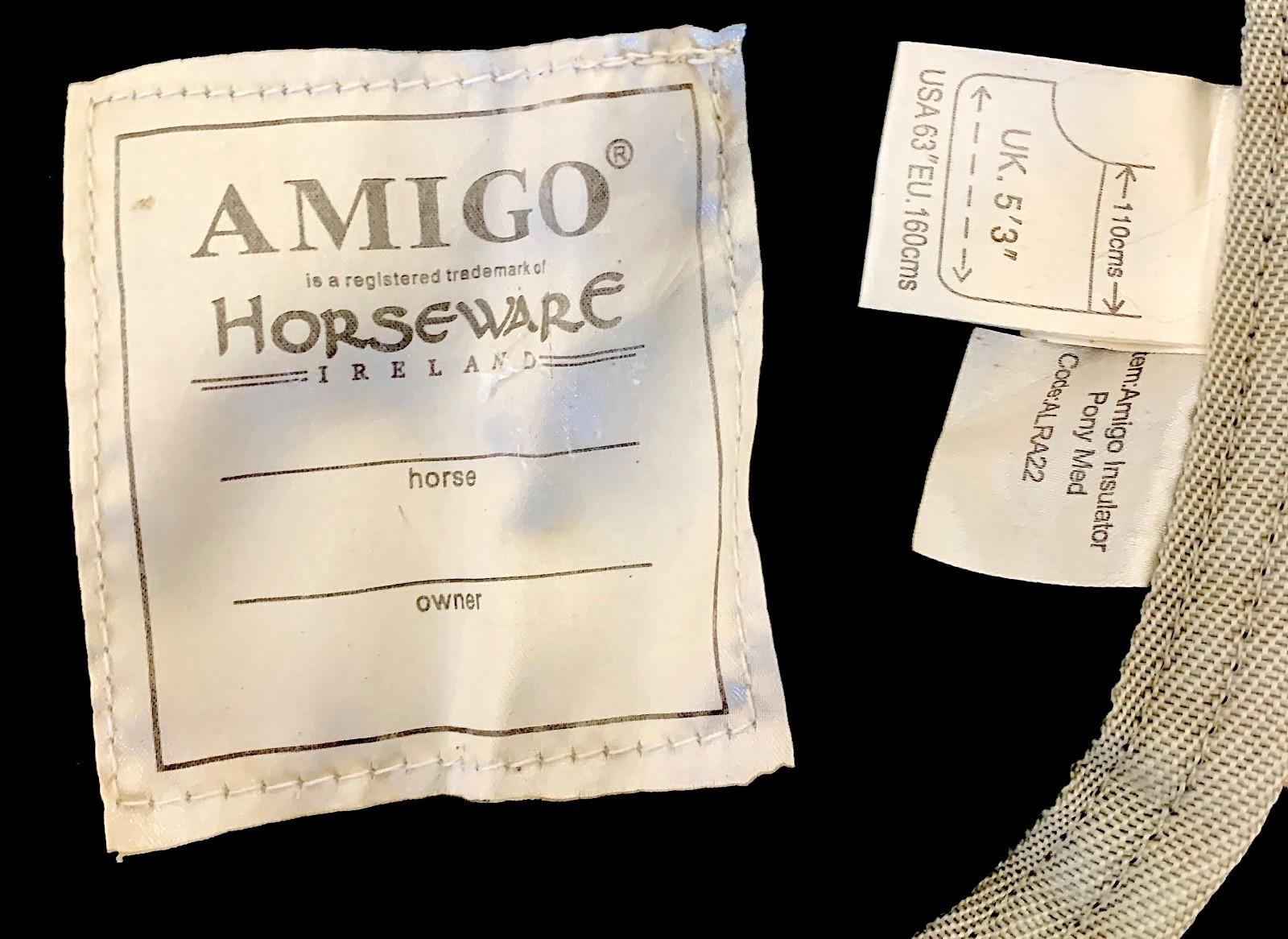 Horseware Amigo Pony Insulator Medium 200g 63"