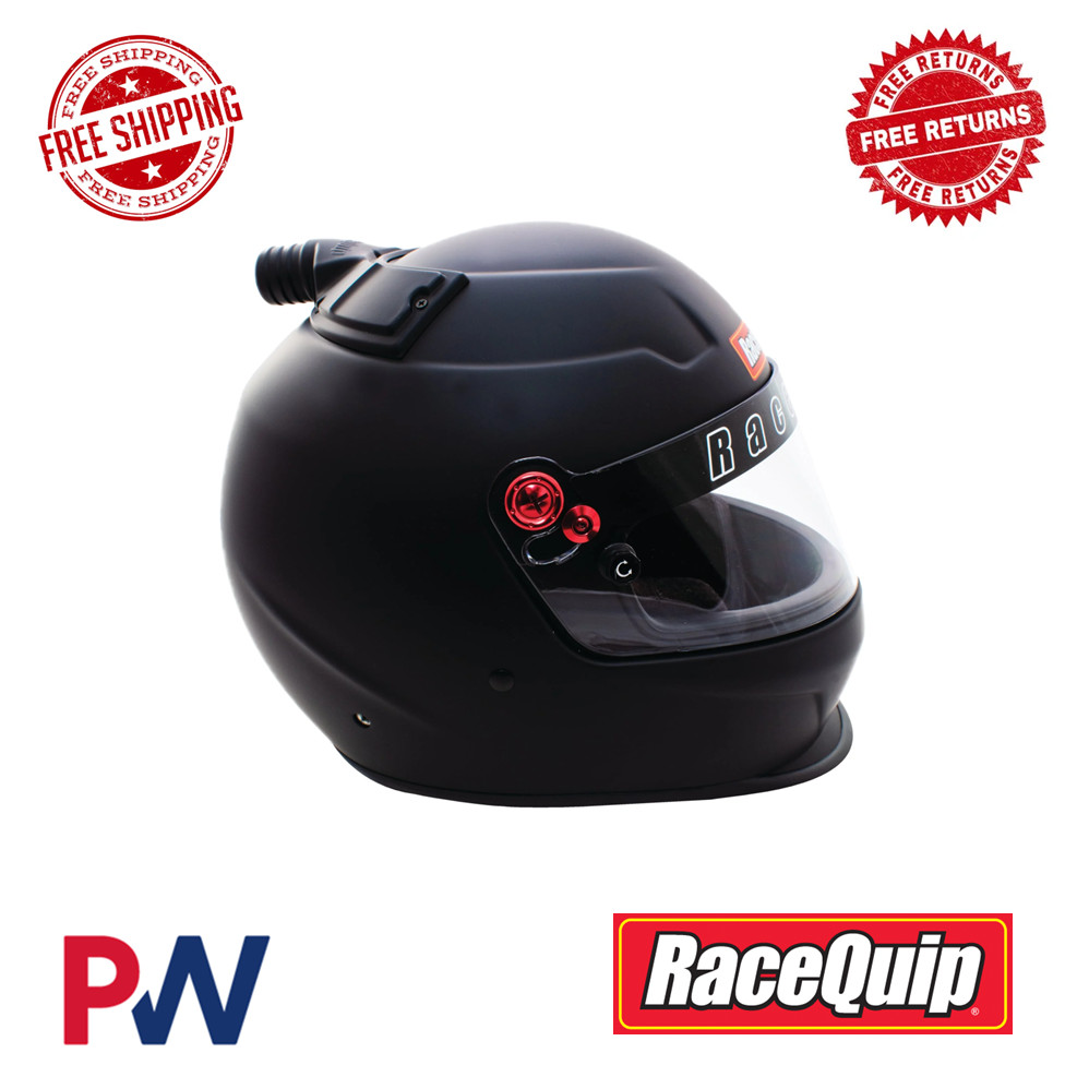 RaceQuip Pro20 Top Air Full Face Helmet Flat Black 2XL Snell SA2020 266997RQP
