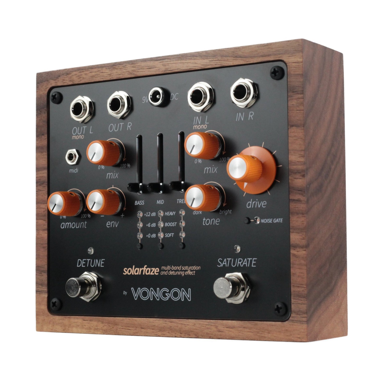 Vongon Solarfaze Multi-Band Saturation & Detuning Effect - Black & Walnut