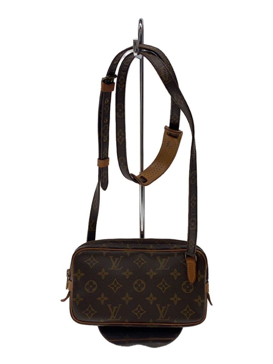 LOUIS VUITTON Shoulder Bag Pochette Marley Bandoliere Monogram Canvas BRW Used