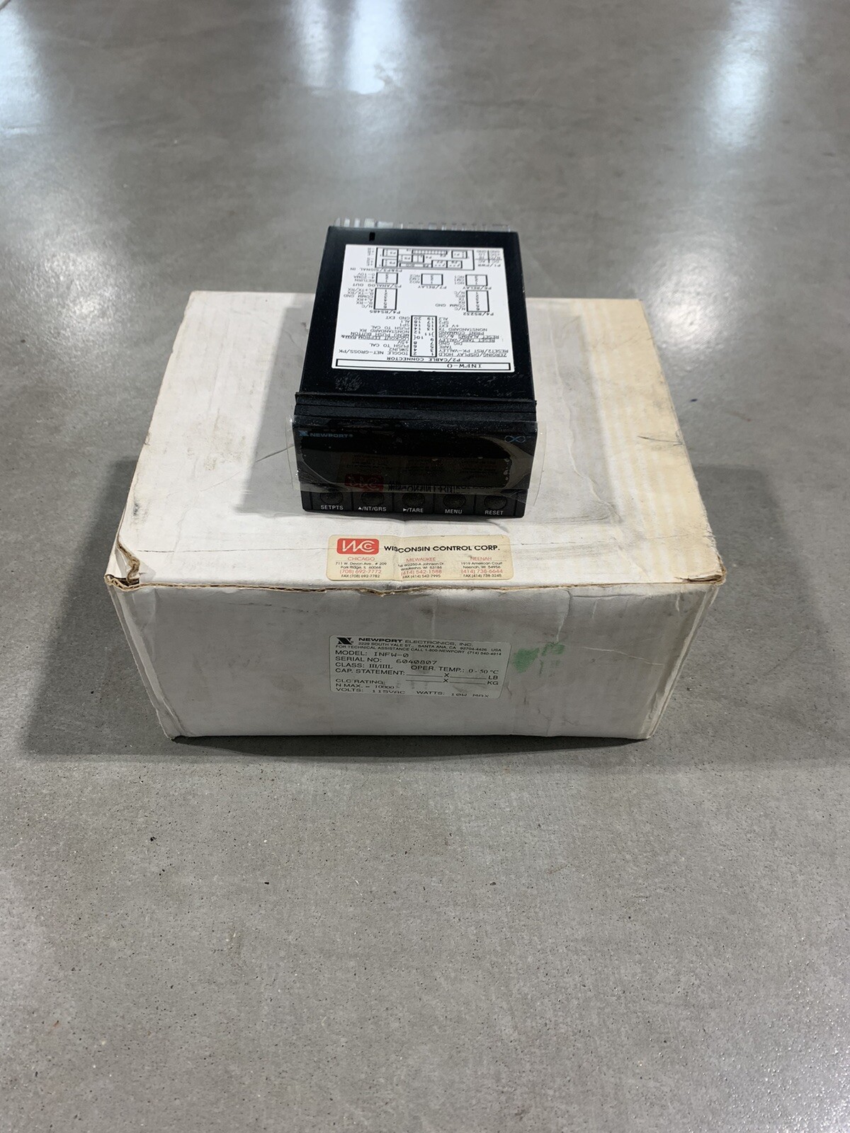 Newport Electronics INFW-0 Digital Panel Meter / Display 115V 10W NEW OLD STOCK