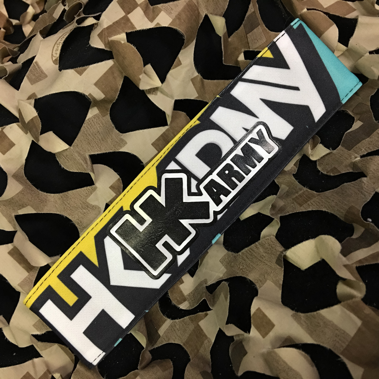 NEW HK Army Paintball Headband Padded Tying Head Sweat Band - HK Apex Yellow