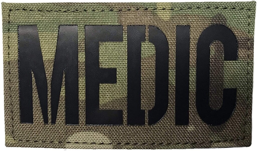 Infrared IR Medic Identifier  in Multicam - Morale Patch w/ Hook-Fastener