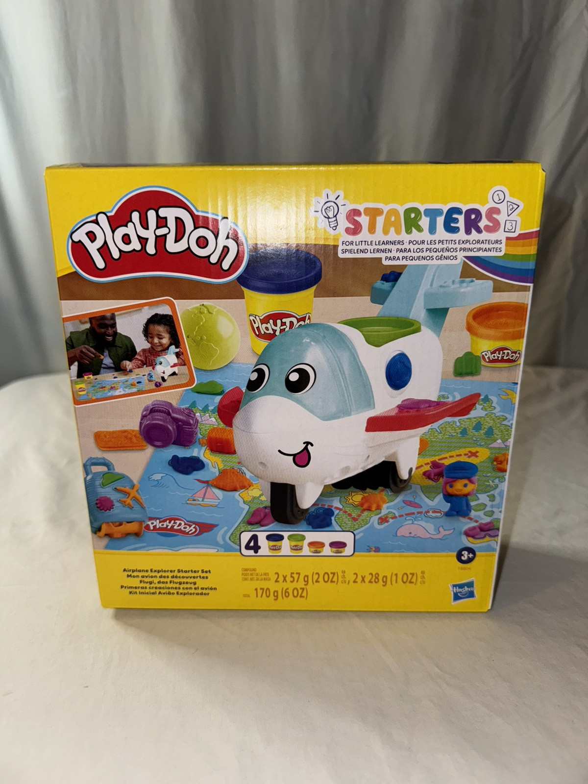 Play-Doh Airplane Explorer Starter Kit W/ Playmat Hasbro New Hands On Learning